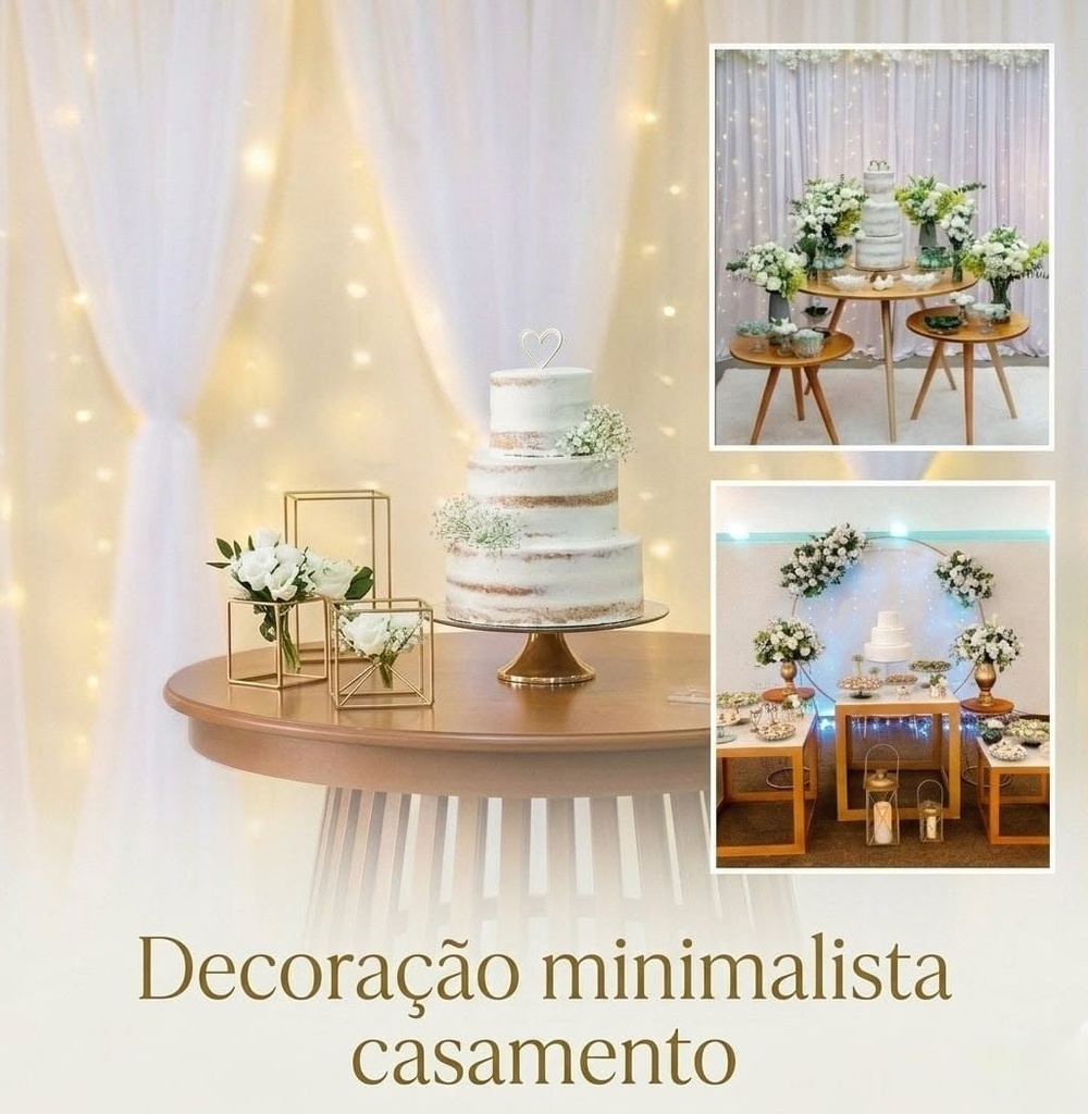 Serviços de decoração | Casamento Minimalista