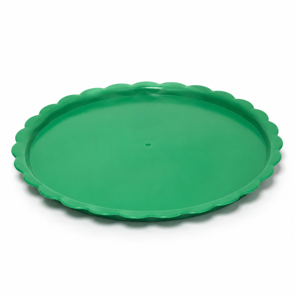 Bandeja redonda verde