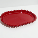 Bandeja oval vermelho