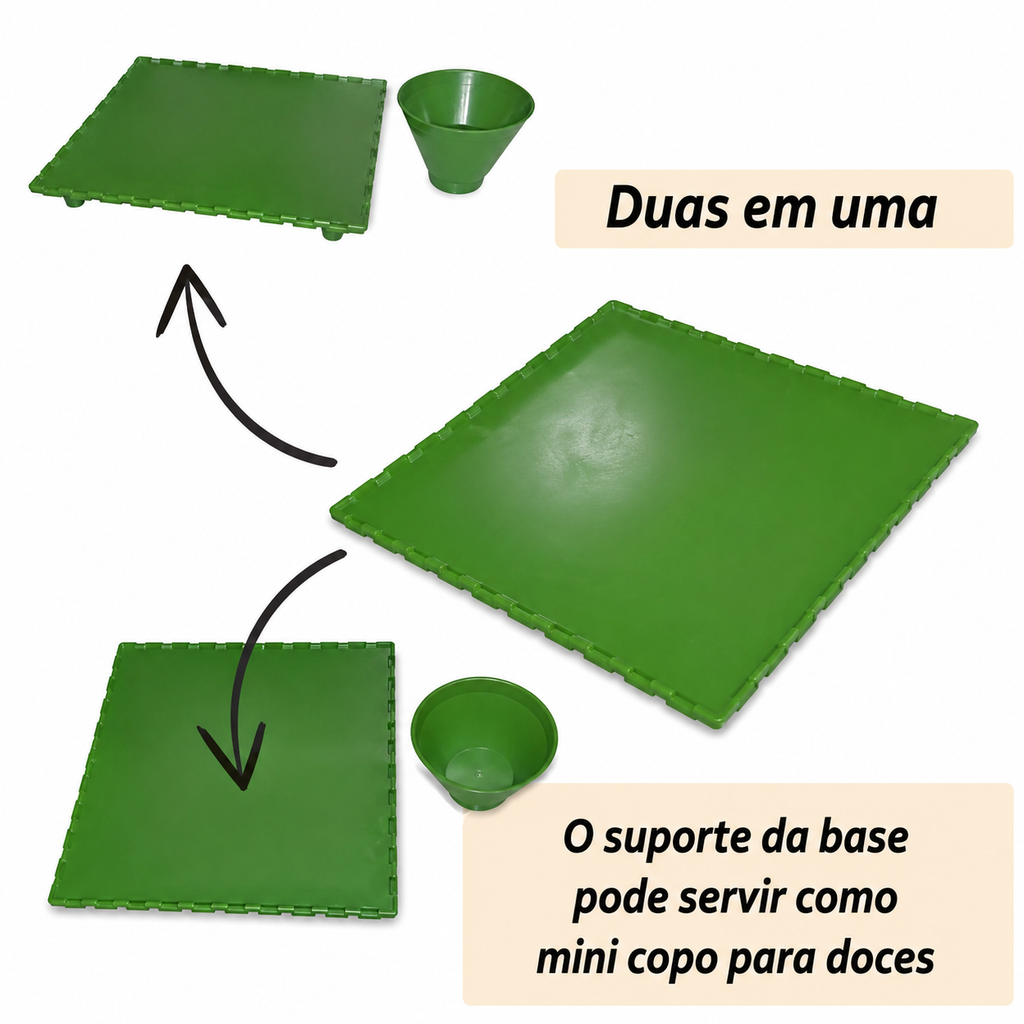 Bandeja verde oliva G