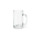 Caneca de vidro decorativa