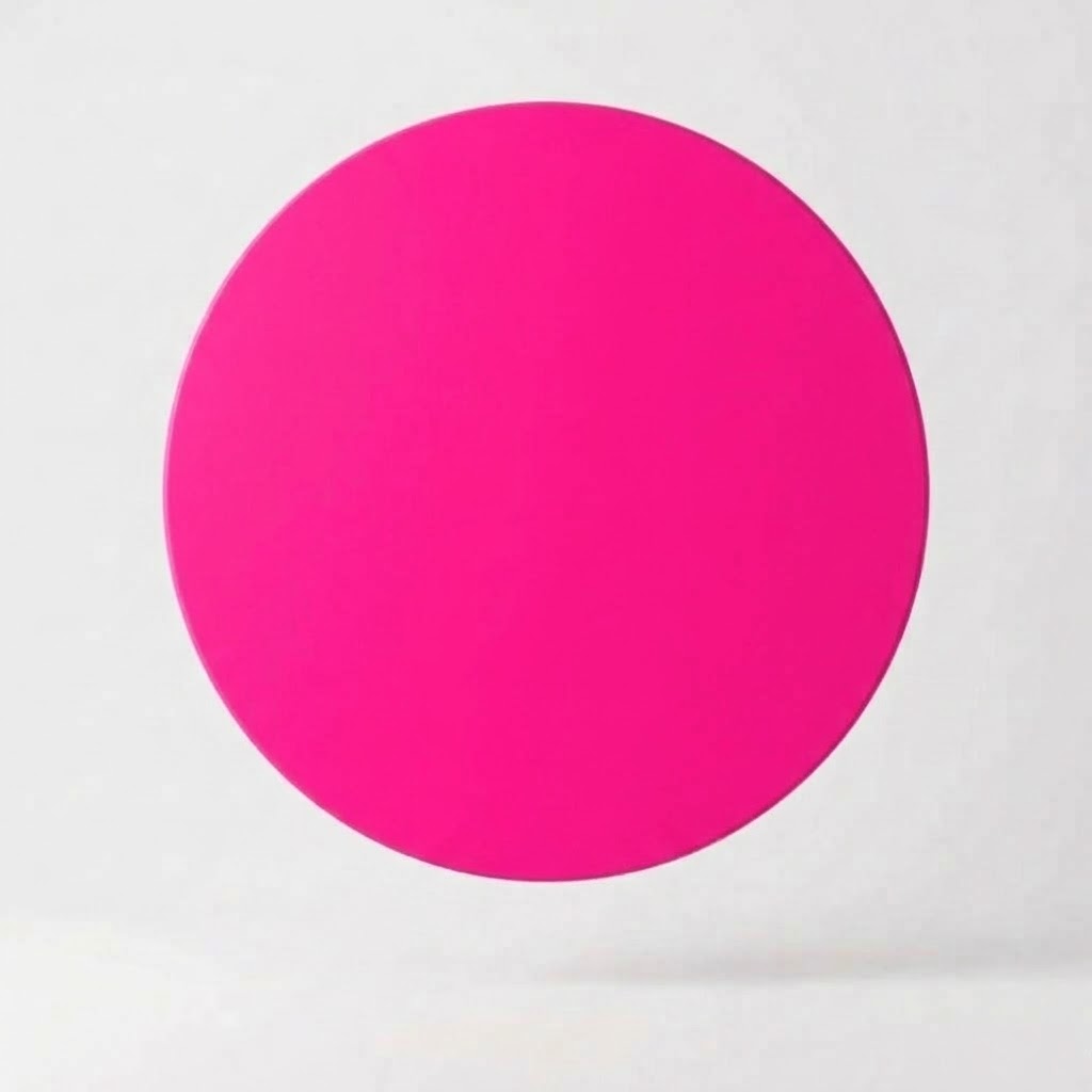 Capa Rosa Neon para painel redondo 1,5m