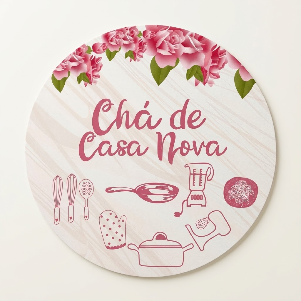 Capa painel chá de casa nova