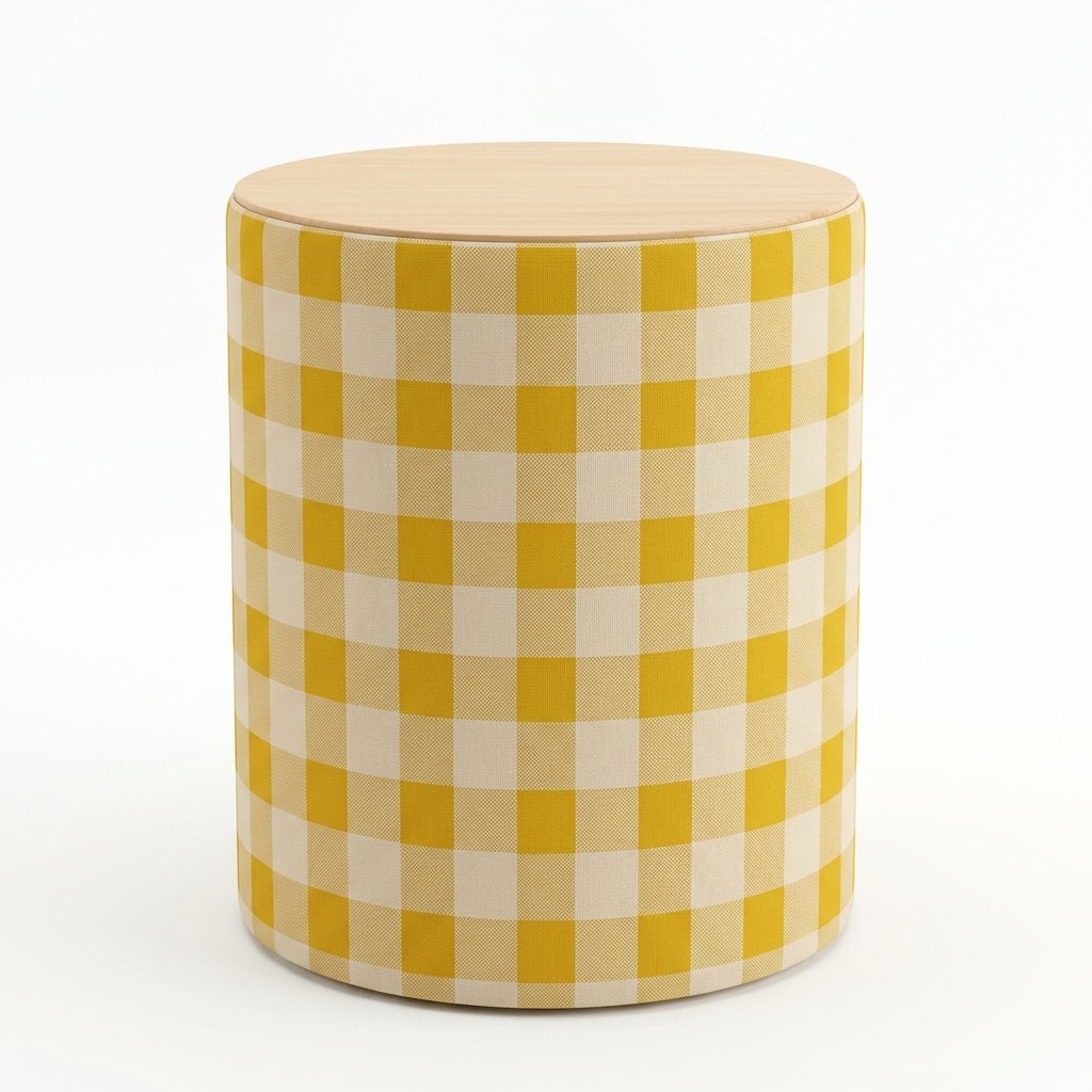 Capa Xadrez amarelo para cilindro P