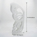 Display Borboleta Branco 1m