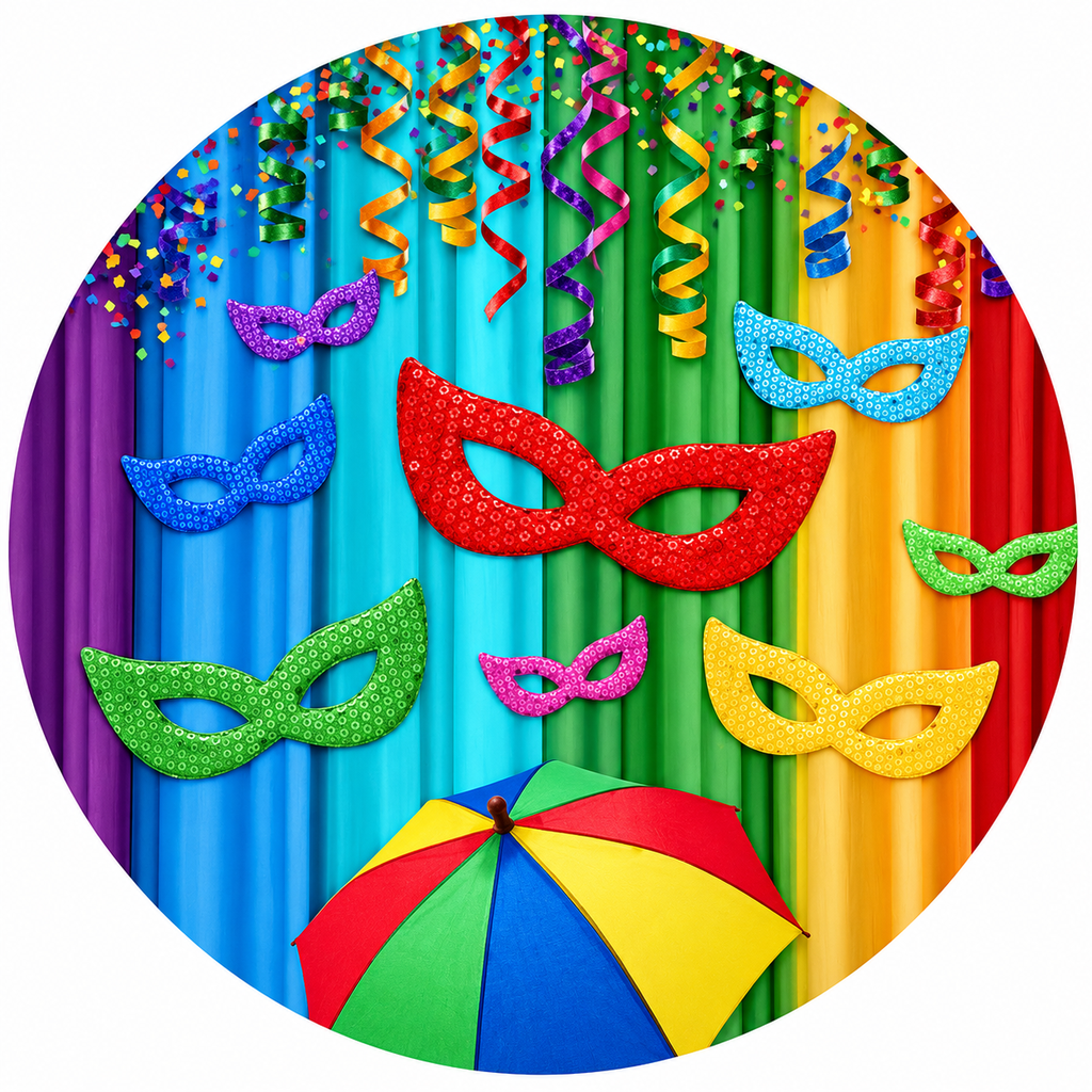 Midi capa carnaval 70x70