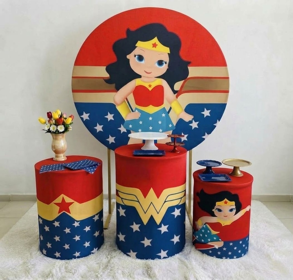 Kit prata-Mulher maravilha