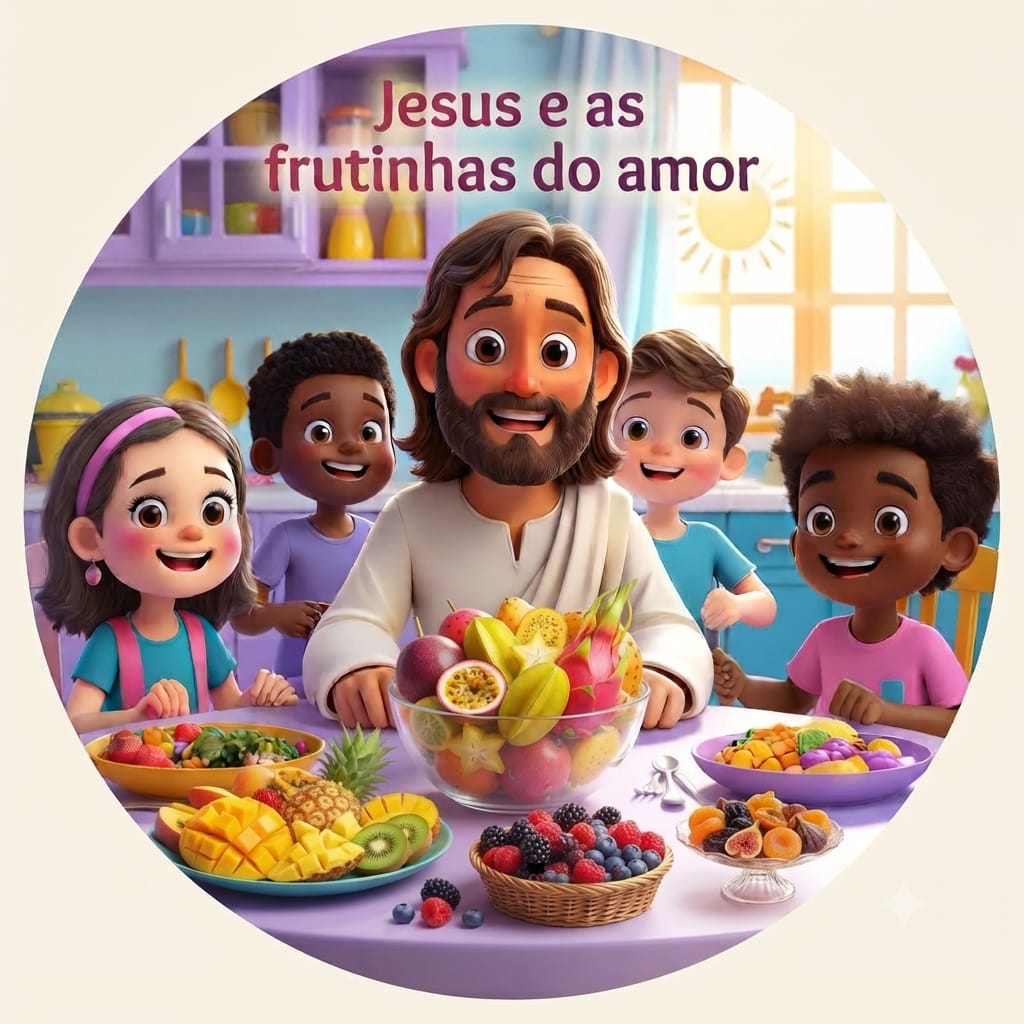 Mini capa Jesus  e as Frutinhas 50x 50